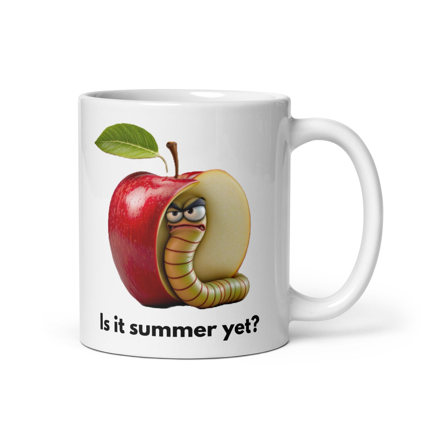 Is It Summer Yet? Angry Worm Ceramic Mug (11oz)