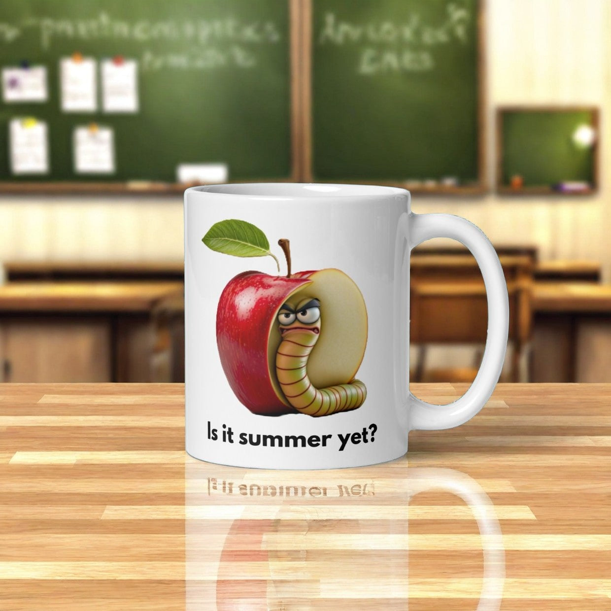 Is It Summer Yet? Angry Worm Ceramic Mug (11oz)