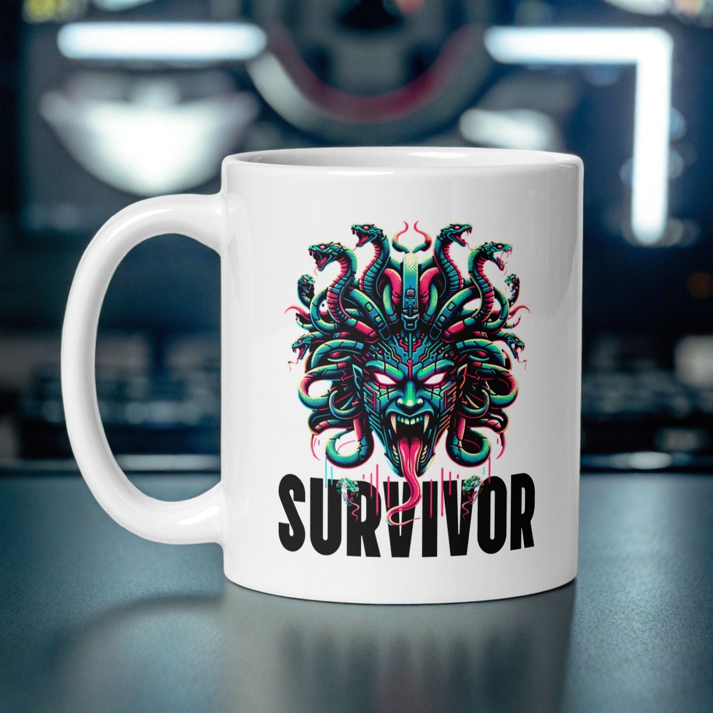 Cyber Medusa Survivor Ceramic Mug (11oz)