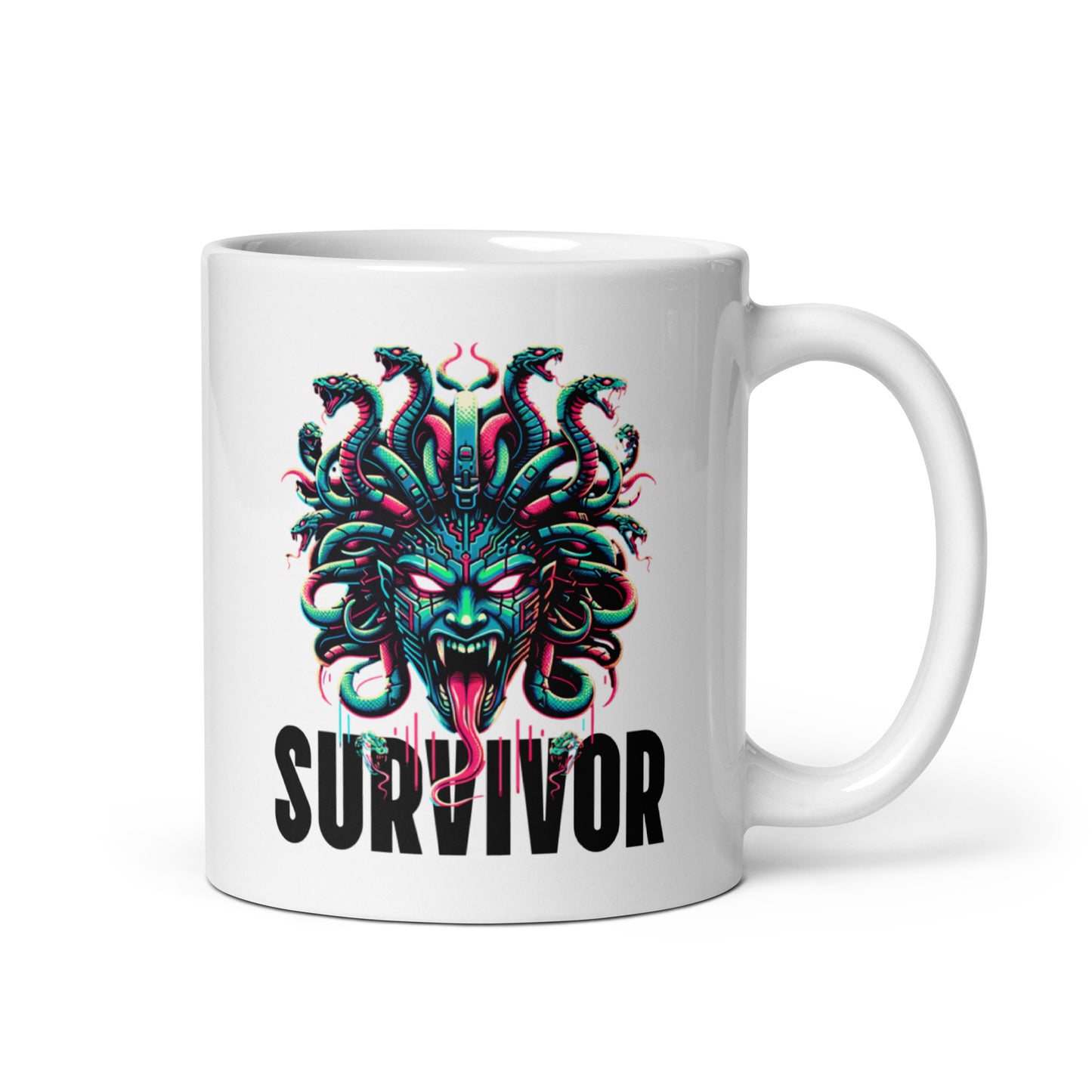Cyber Medusa Survivor Ceramic Mug (11oz)