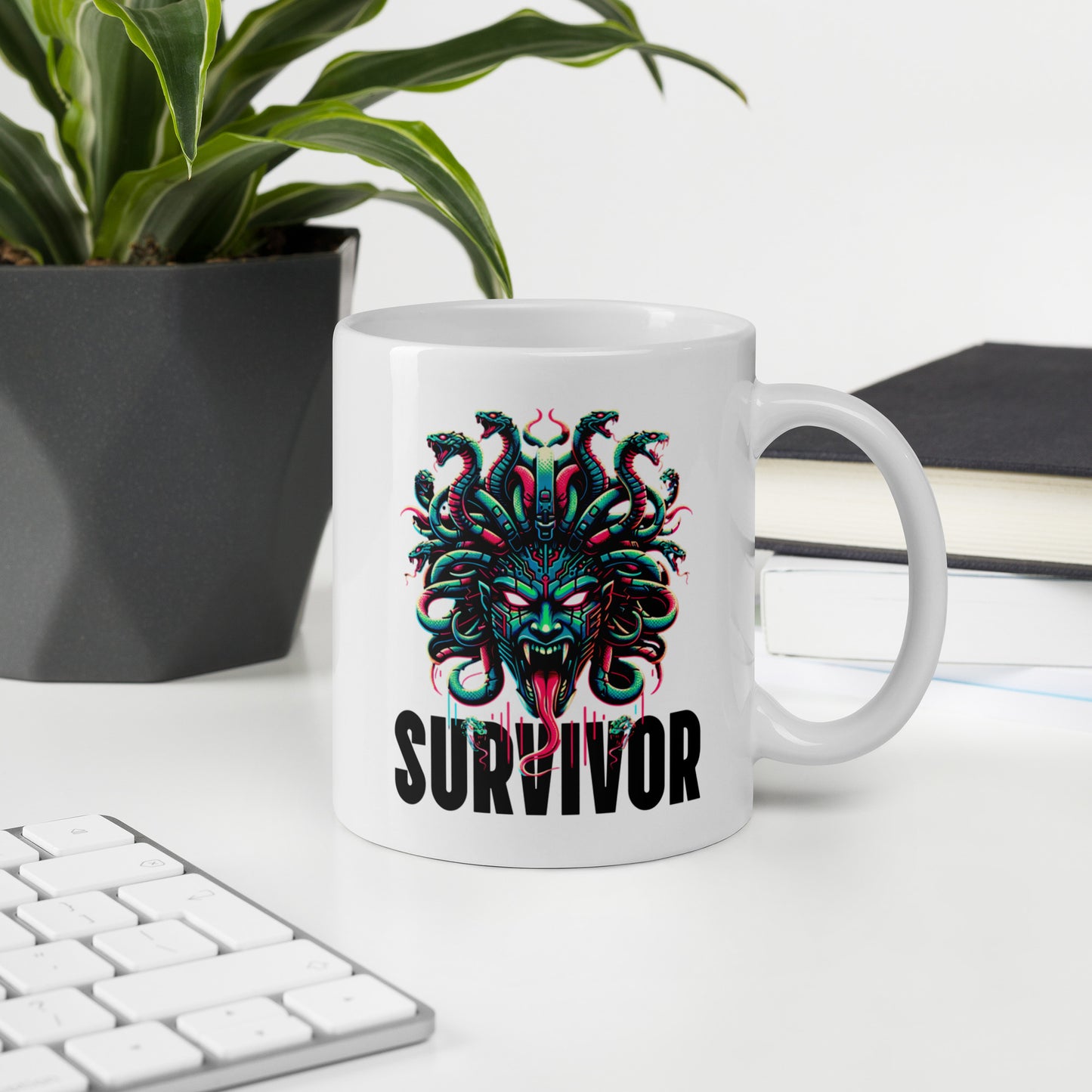 Cyber Medusa Survivor Ceramic Mug (11oz)