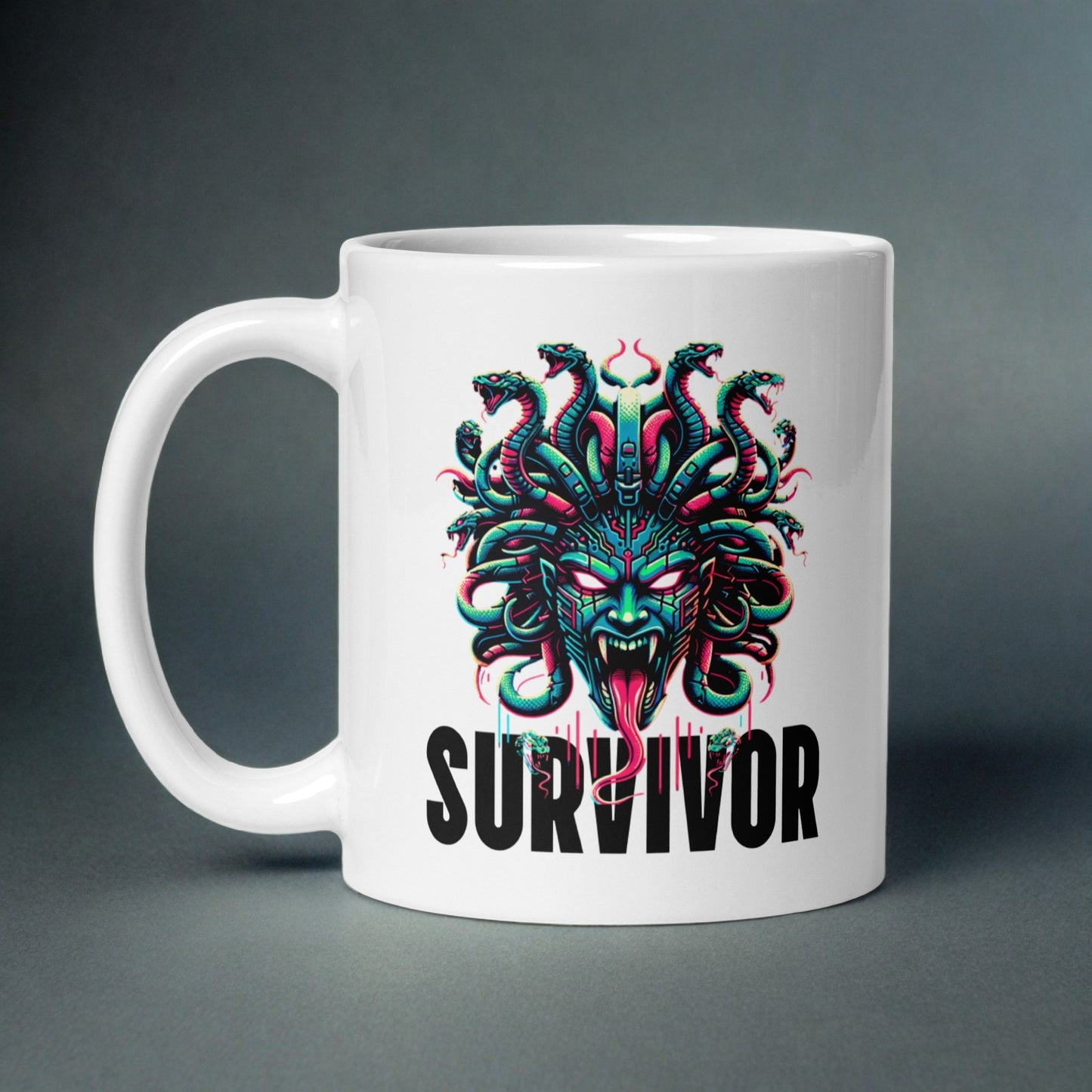 Cyber Medusa Survivor Ceramic Mug (11oz)