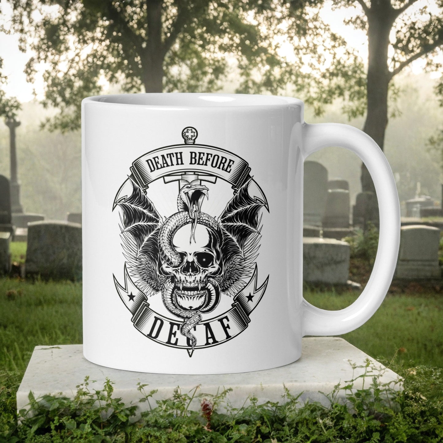 Death Before Decaf Ceramic Mug (11oz)