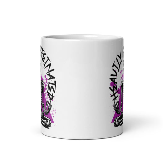 Heavily Caffeinated Zen Skeleton Ceramic Mug (11oz)