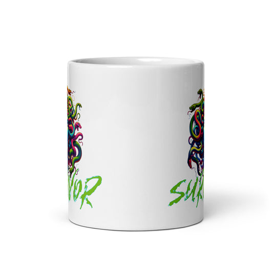 Medusa Survivor Screaming Gorgon Ceramic Mug (11oz)