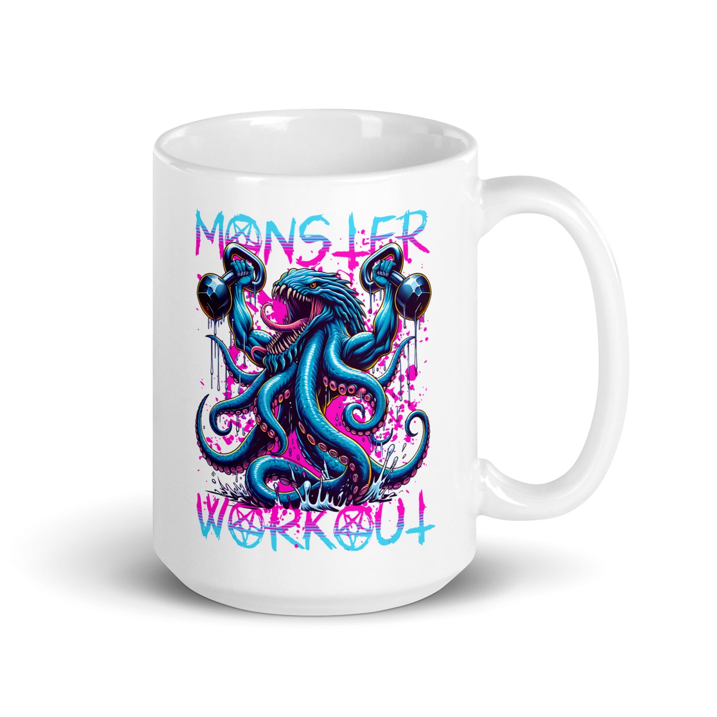 Monster Workout Ceramic Mug (15oz)