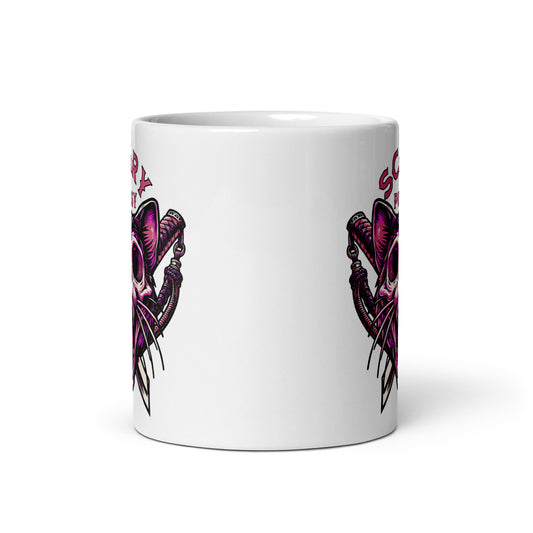 Scary Pussy Purple Ninja Ceramic Mug (11oz)
