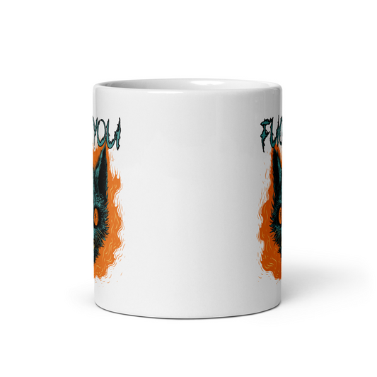 Scary Pussy Fuck You Ceramic Mug (11oz)
