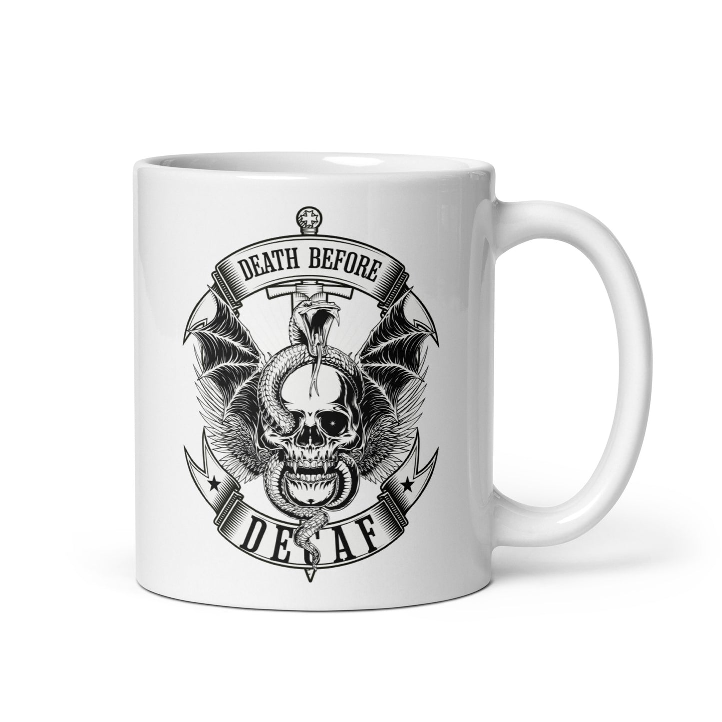 Death Before Decaf Ceramic Mug (11oz)